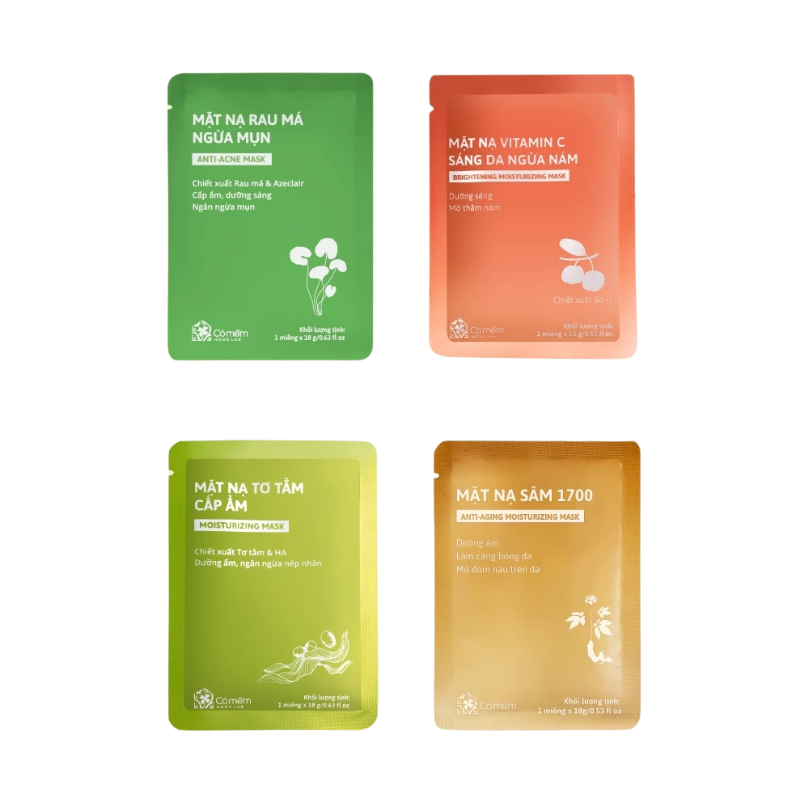 Combo 5 Mặt Nạ Dừa Tươi Lên Men