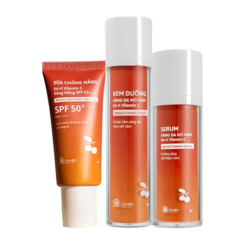 Bộ Chăm Sóc Da Dưỡng Sáng Da Sơ-ri Vitamin C