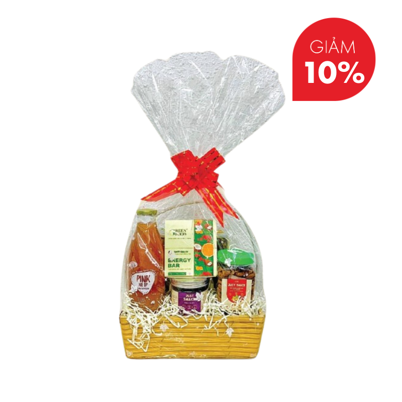 Giỏ quà Khỏe Lành 04 - GREEN FOOD  - Sinh Tố Trái Cây, Hạt Dinh Dưỡng, Trái Cây Sấy.png